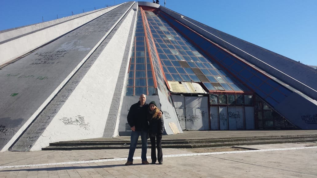 The Enver Hoxha pyramid is one of the Tirana tourist attractions you have to see when in the capital of Albania