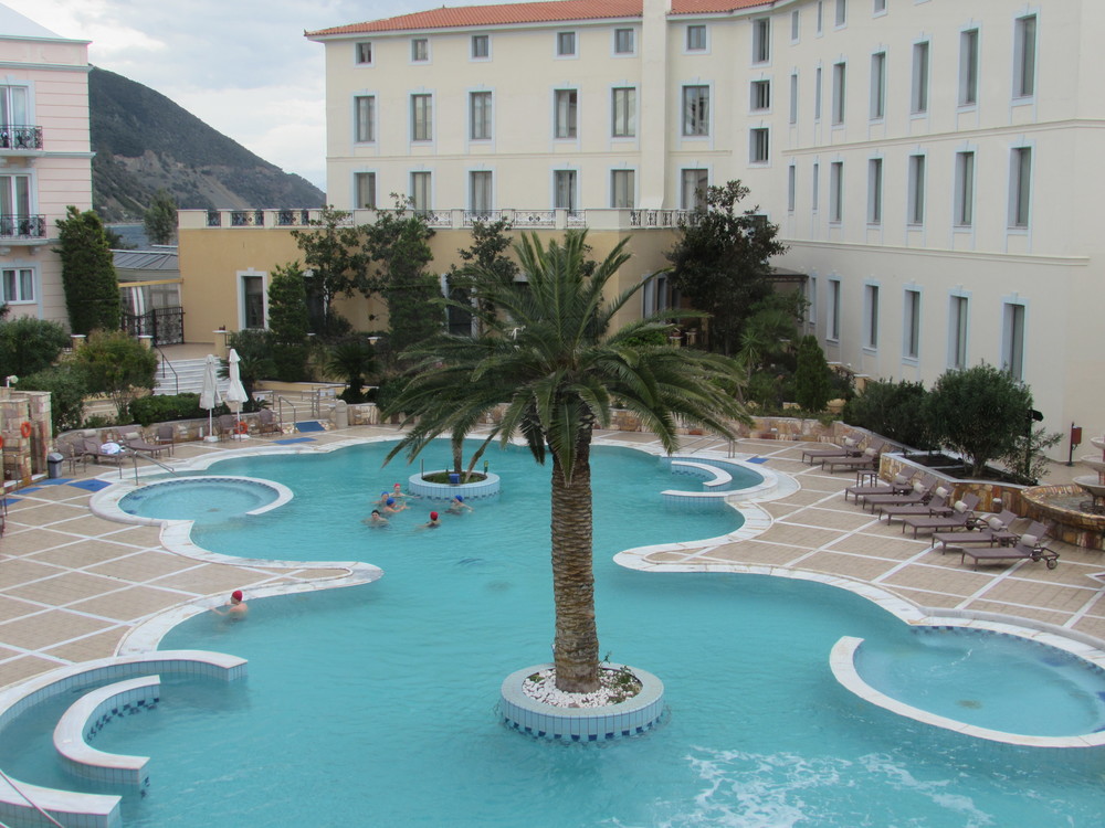 The central pool at the Thermae Sylla Spa and Wellness Hotel