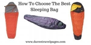 How to choose the best sleeping bag for a bicycle tour