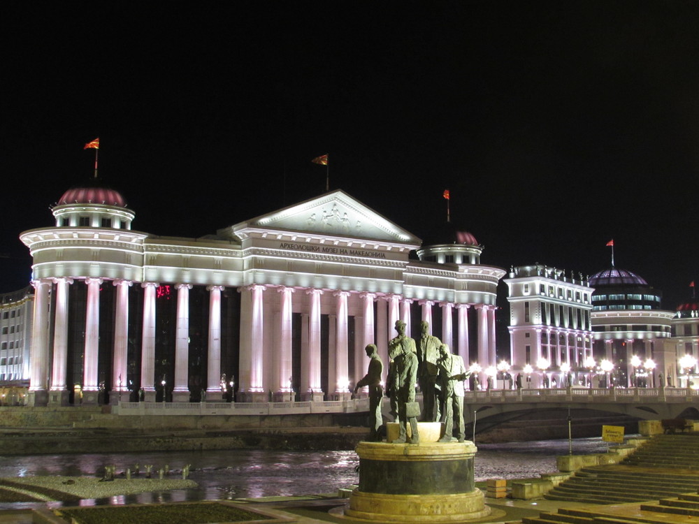 Skopje at night