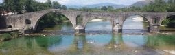 Old stone bridge in Arta, seen during my cycling trip from Greece to England