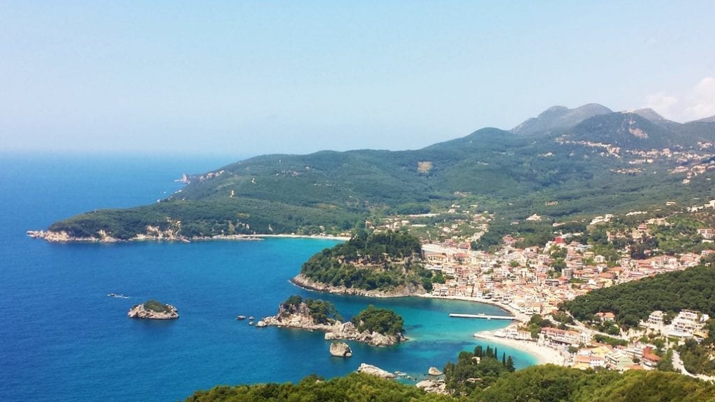The hike up to St. Helen's Church is worth it, simply for this stunning view over Parga, Greece