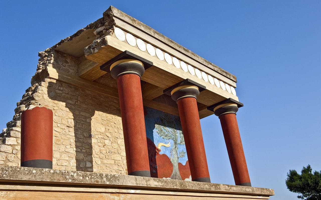 The Palace of Knossos in Crete