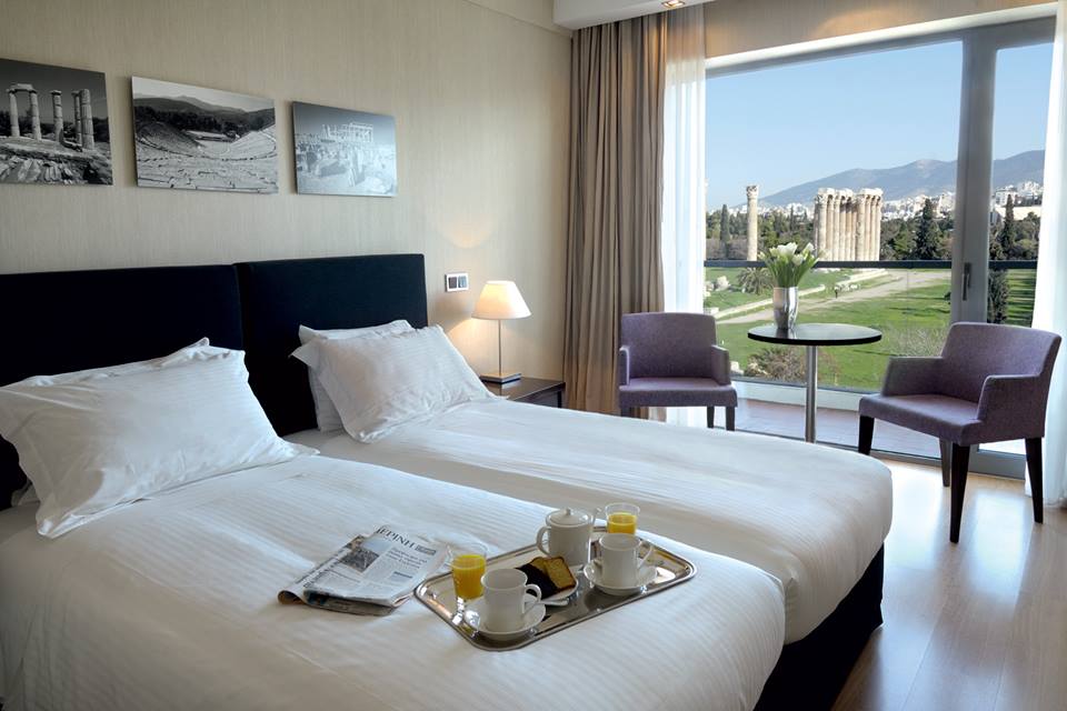 The Athens Gate Hotel is near the Acropolis and the Temple of Zeus