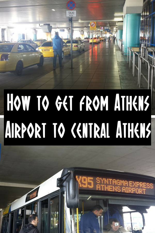 how to get from athens airport to downtown