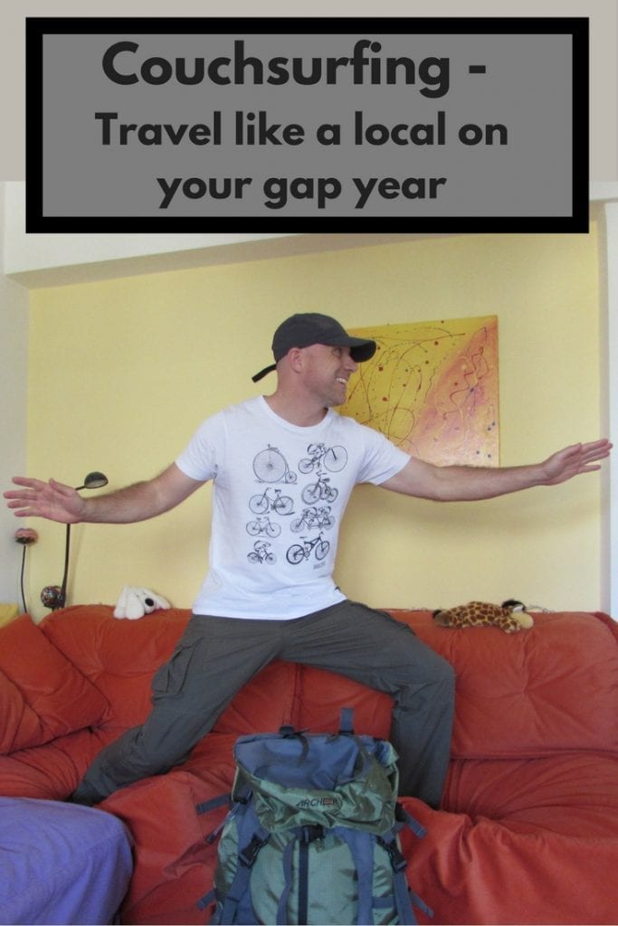 Couchsurfing - travel like a local during your gap year