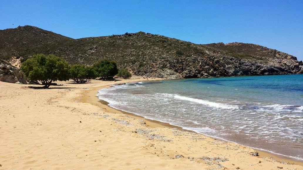 Psili Ammos beach on the island of Patmos