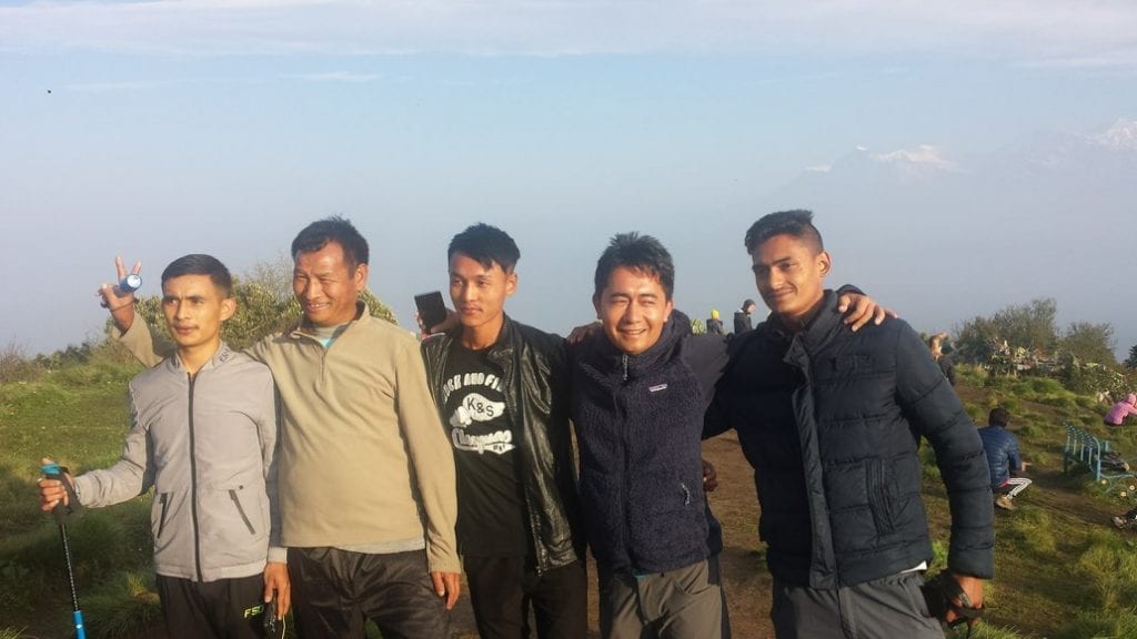The awesome team of porters and guides that accompanied me during my hiking trip in Nepal