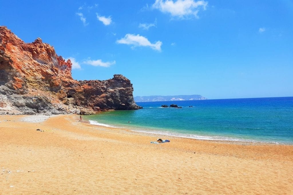 Visiting the beaches in Milos is one of the many things you can do during your Greek island vacation.