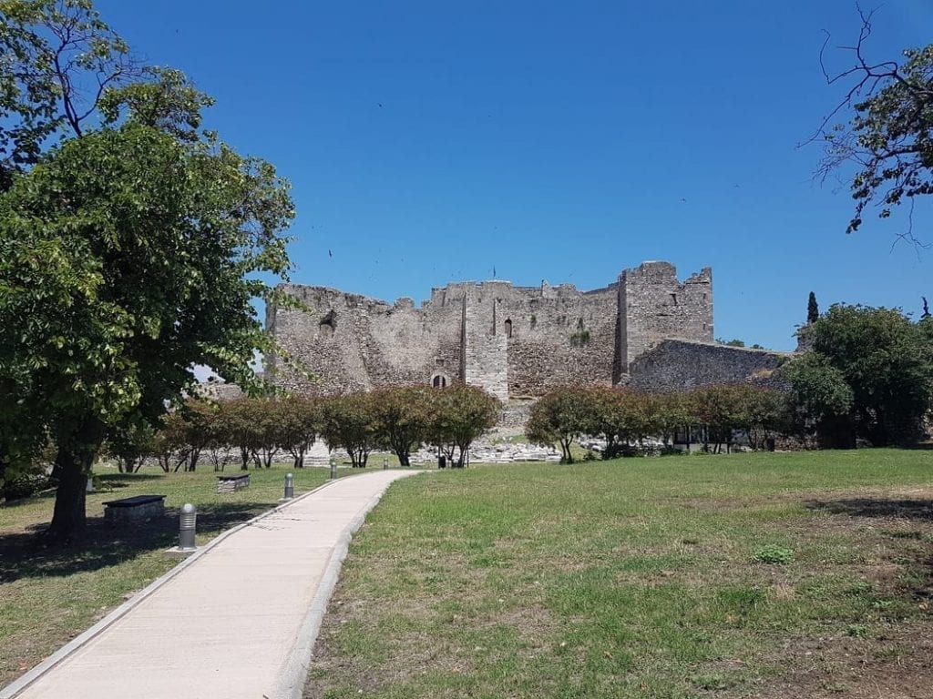 The inner section of the castle of Patras in Greece