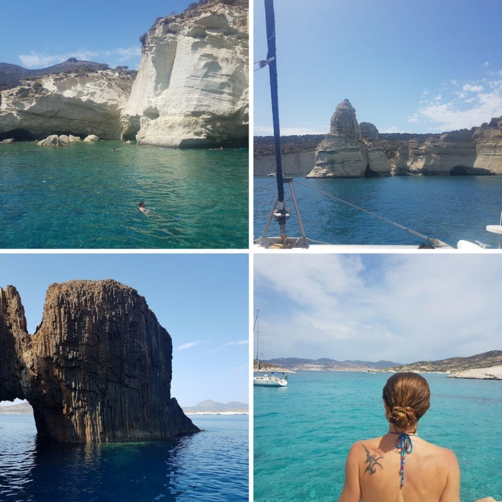 A few pictures of Milos island, taken when taking a boat tour