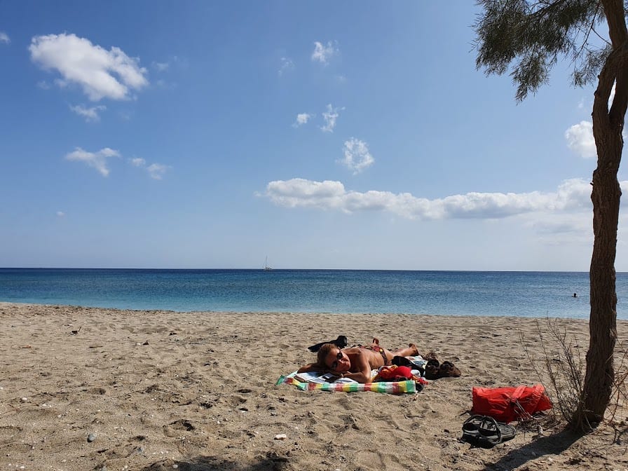 Agia Kiriaki beach in Milos Greece