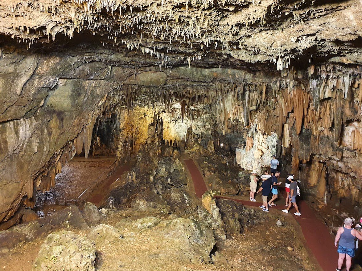 Inside Drogarati Cave in Kefalonia