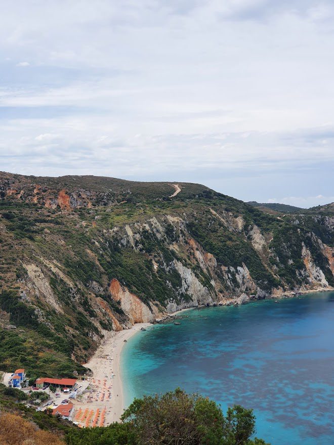 Petani Beach in Kefalonia island in Greece