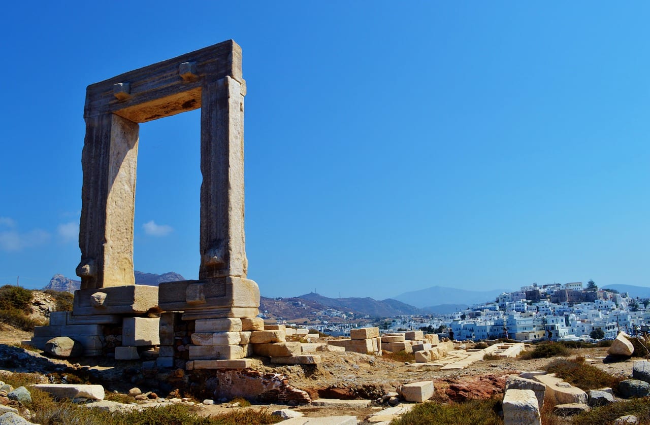 The Portara of the Temple of Apollo in Naxos