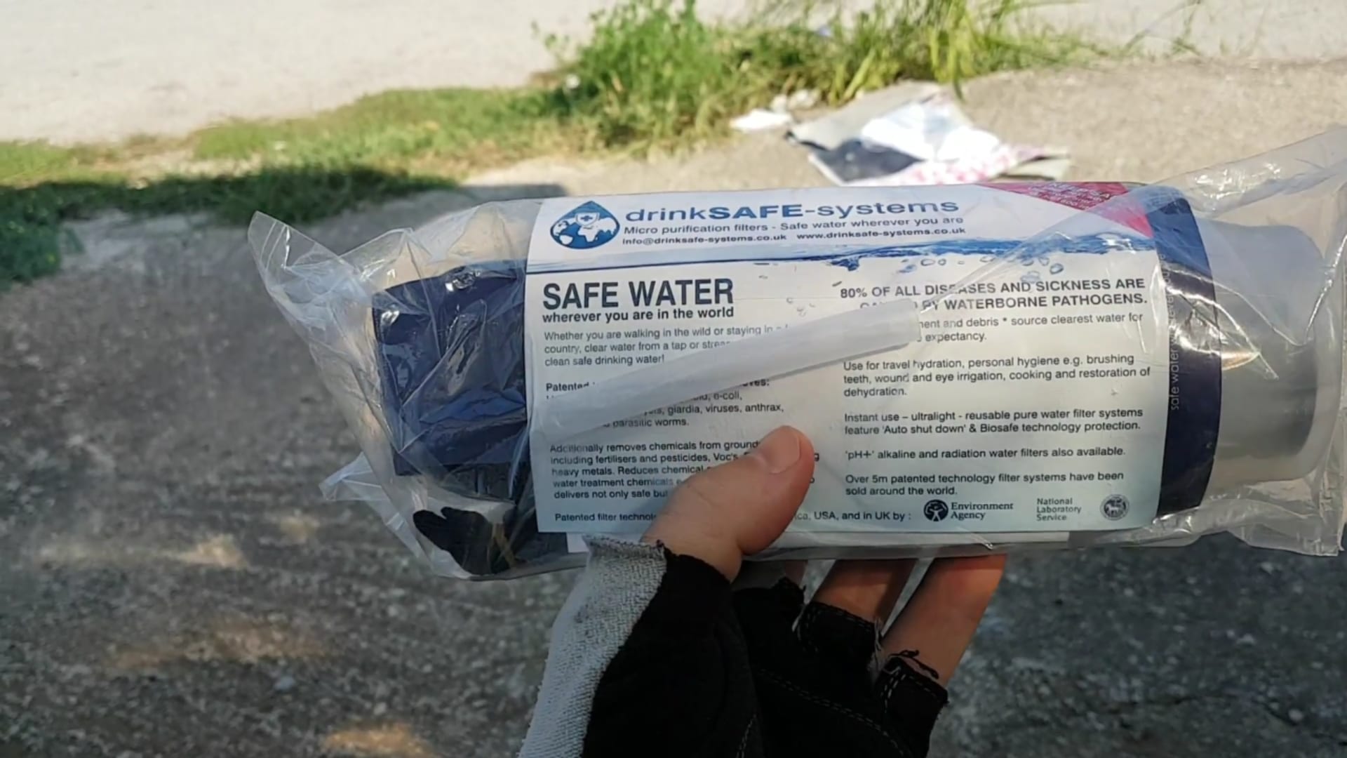 A look at the Drinksafe travel tap water filter for bike touring
