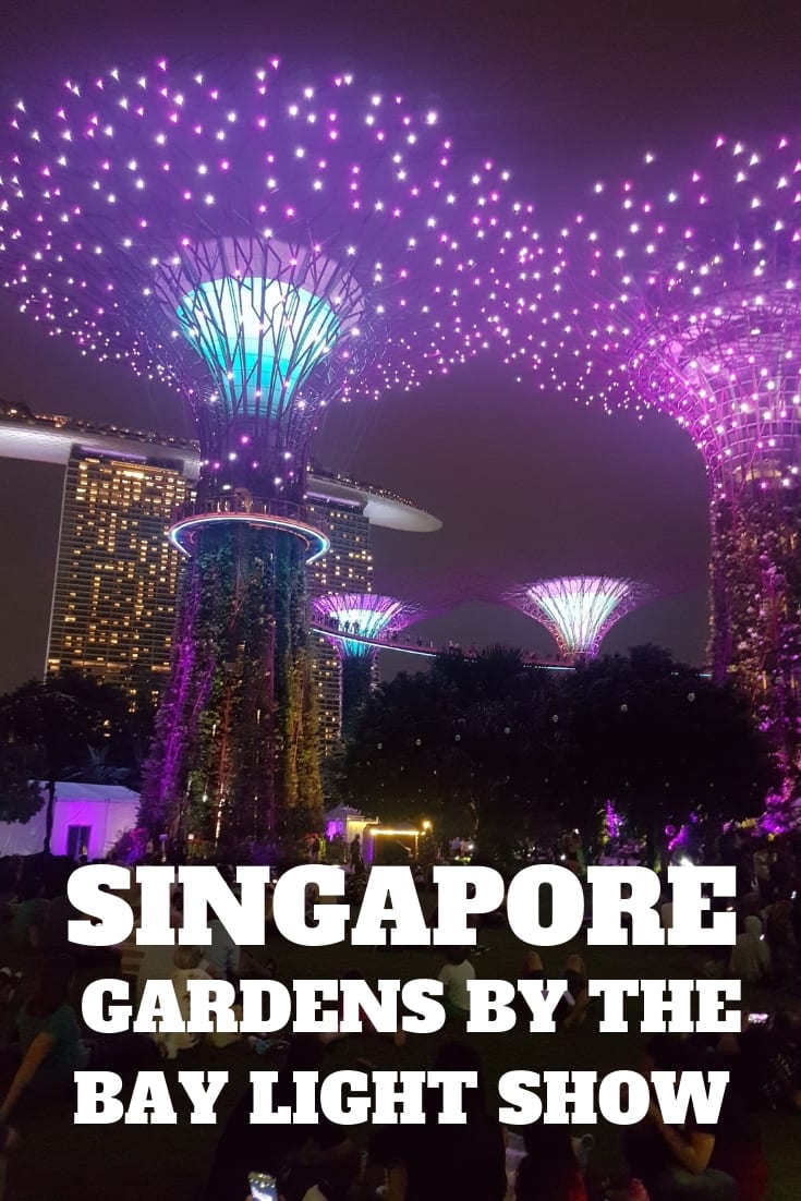 A guide to the Gardens by the Bay Light Show in Singapore. How to get there, and how to see the light show for free!