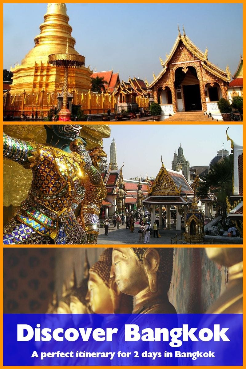 Bangkok Thailand: A perfect two day itinerary to see the main sights with 2 days in Bangkok, Thailand.