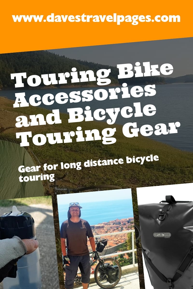 Gear for long distance bicycle touring
