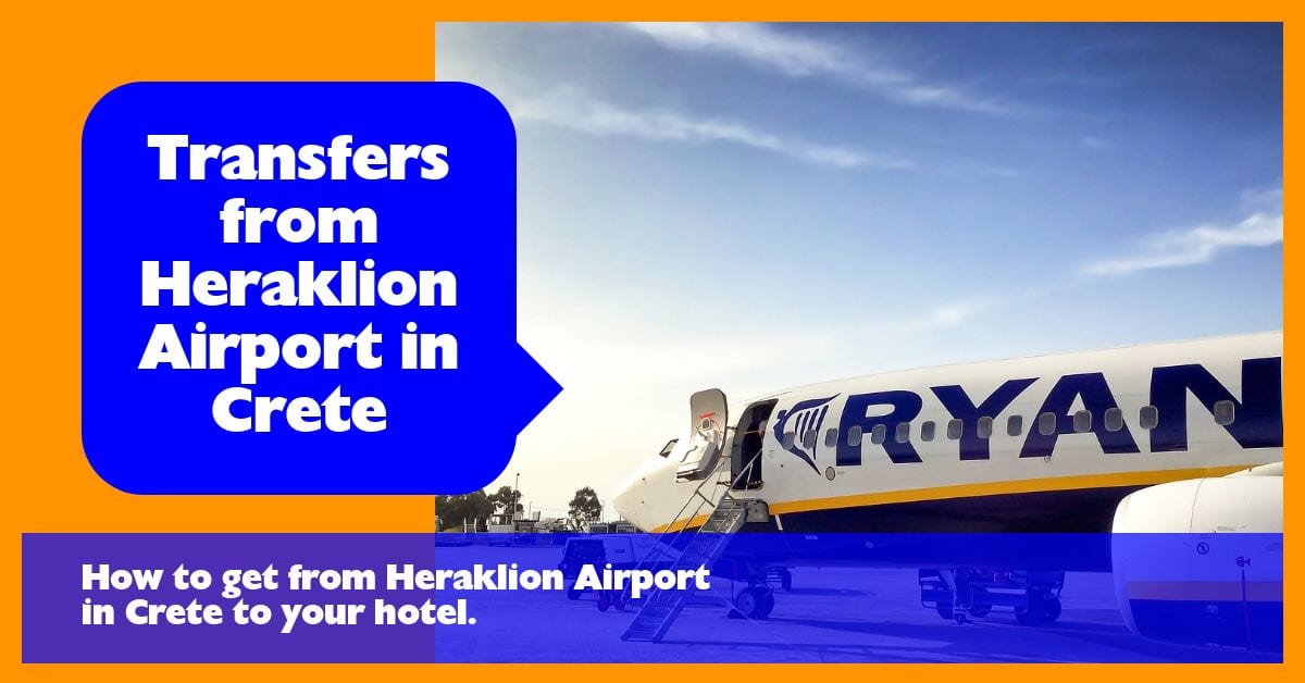A complete guide to transfers from Heraklion Airport in Crete using taxi and bus.