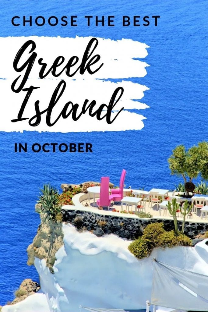 visit greek islands in october