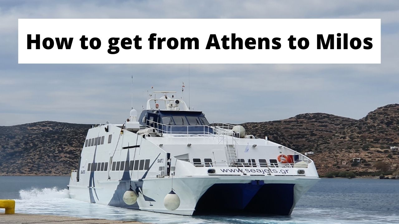 Traveling from Athens to Milos by ferry