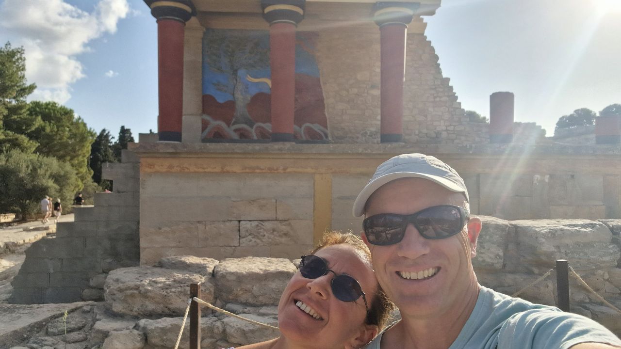 dave briggs at knossos near heraklion