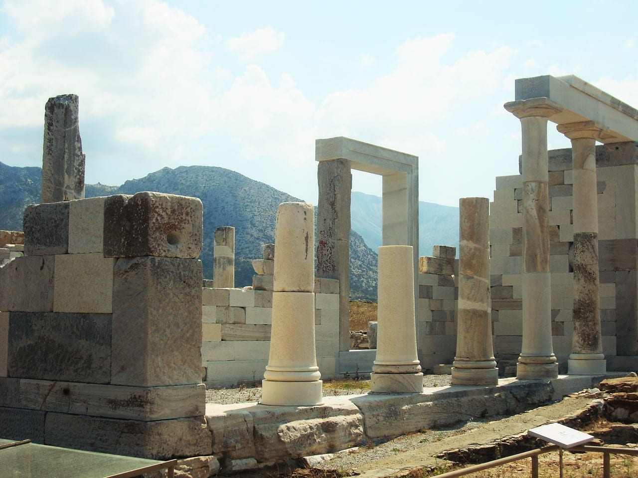 The UNESCO site of Delos in Greece