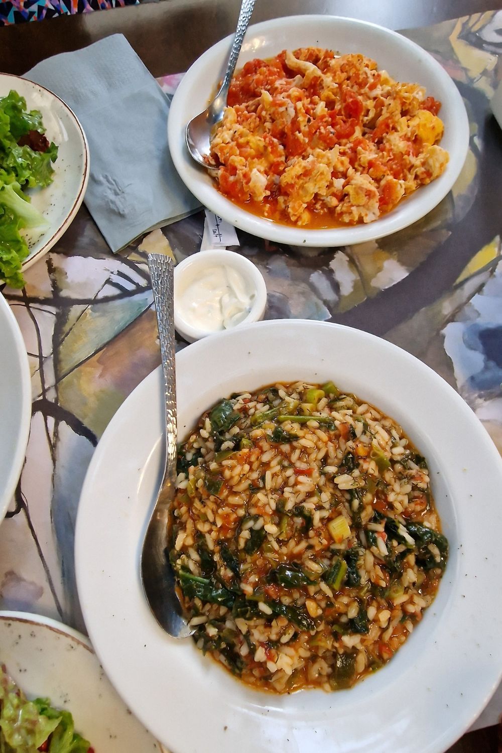 Trying the food in Heraklion, Crete