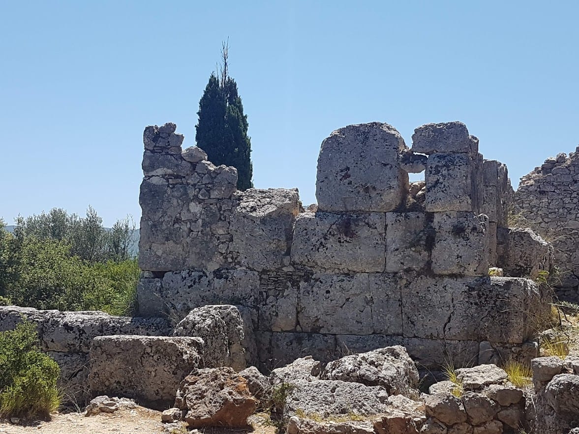 An archaeological site on the Greek island of Ithaka