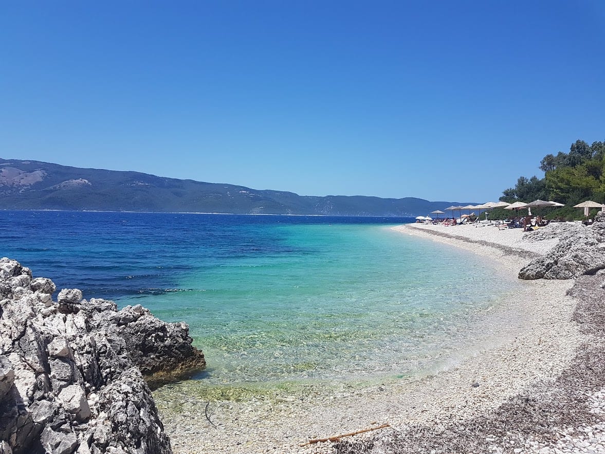A beach on the Greek island of Ithaki