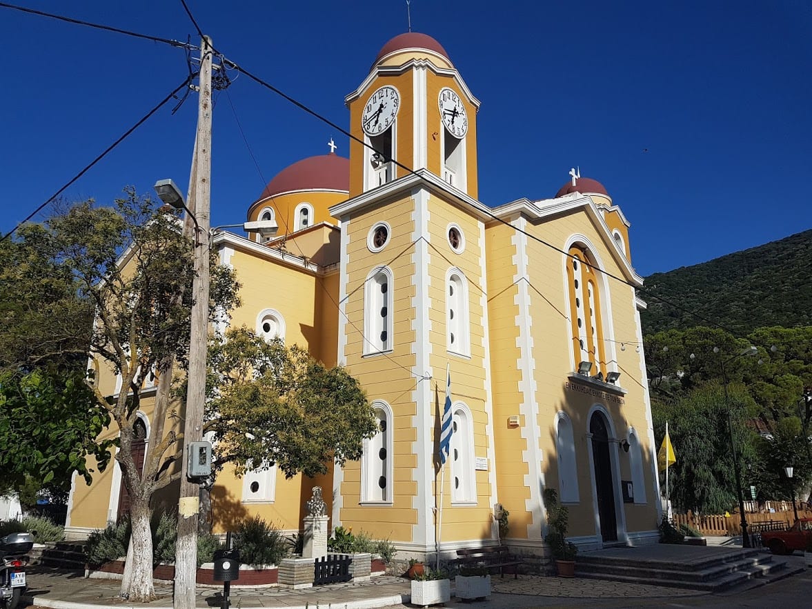 The big church in Stavros village on Ithaca