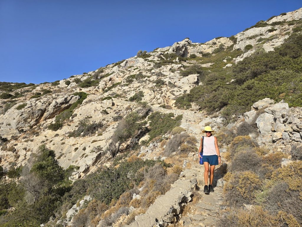 Hiking trail in iraklia