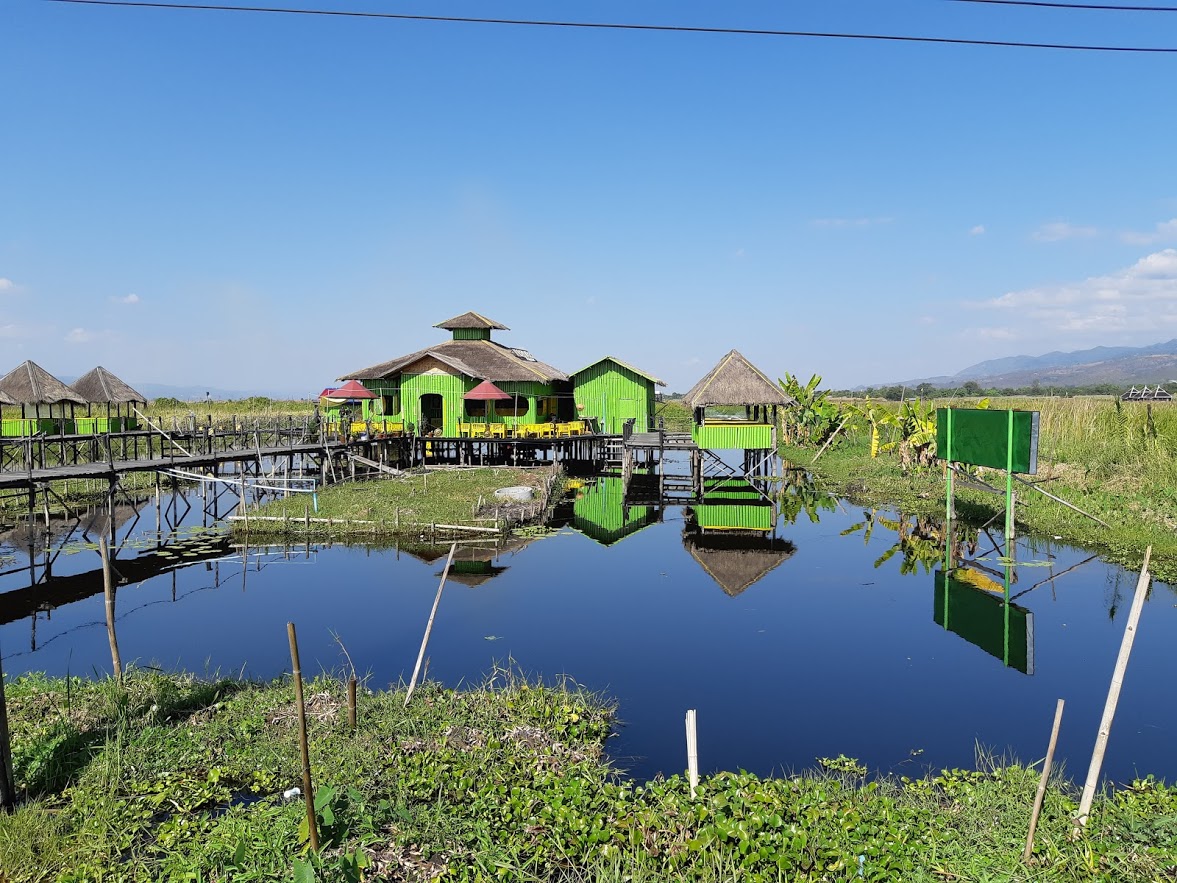 You must check out the unique buildings like this one when in Inle Lake Myanmar