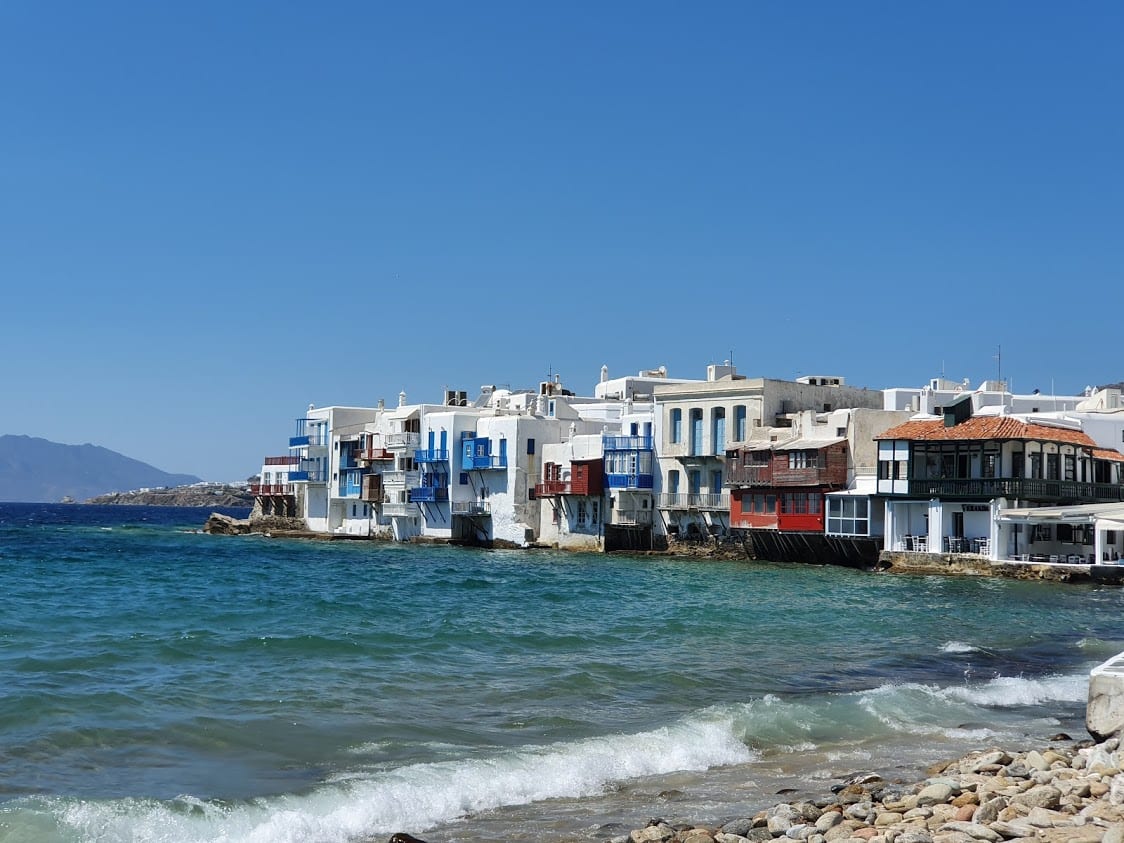 Visiting Little Venice Mykonos in September