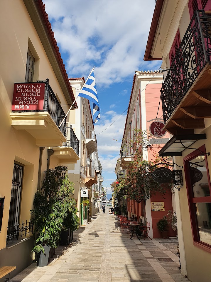 exploring the the narrow alleyways of nafplion