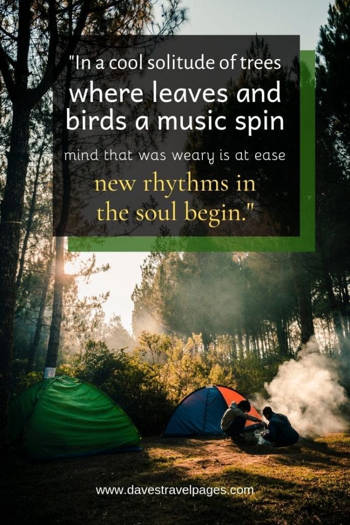 50 Inspiring Camping Quotes - Best Quotes About Camping