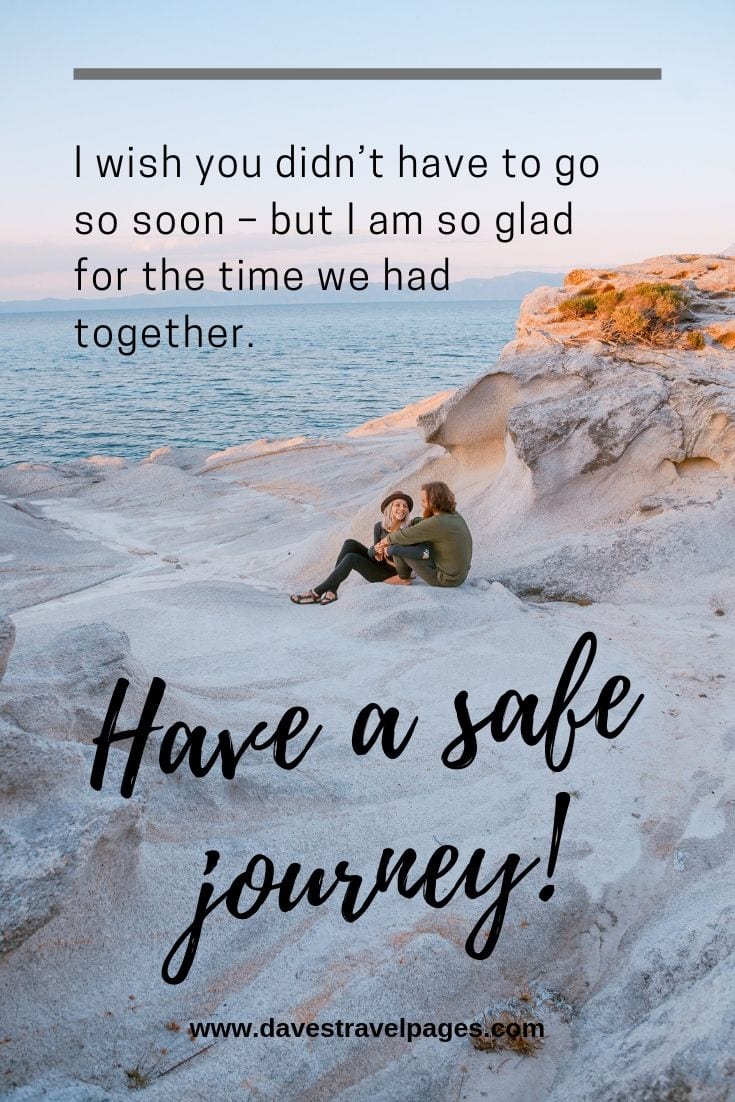 safe journey message for your love