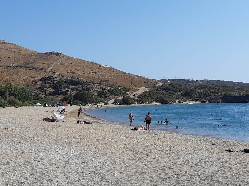 Fellos beach in Andros Greece