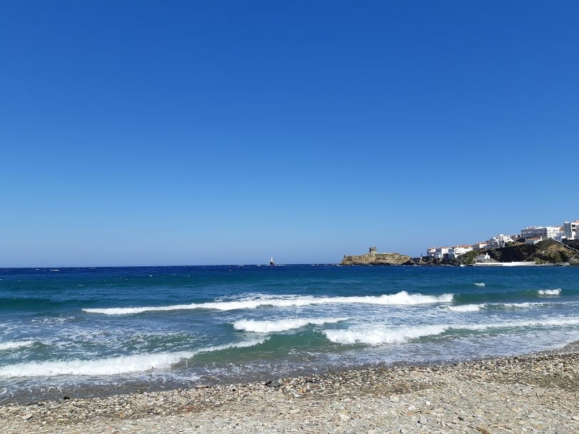 Niborio beach in Andros Greece