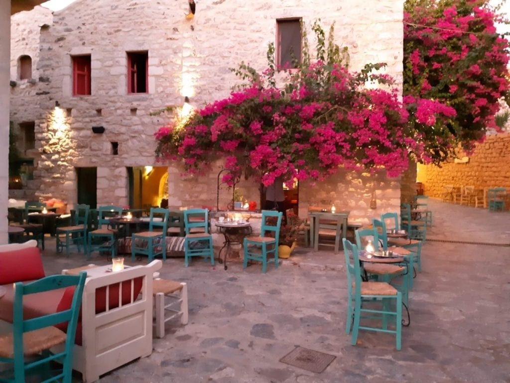 A street cafe in Areopoli Greece