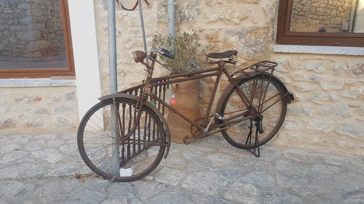 This bicycle might need a bit of work doing to it!