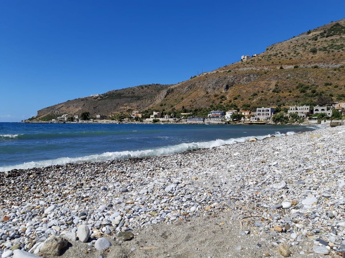 Spending time on Karavostasi Beach in the Mani area of Greece