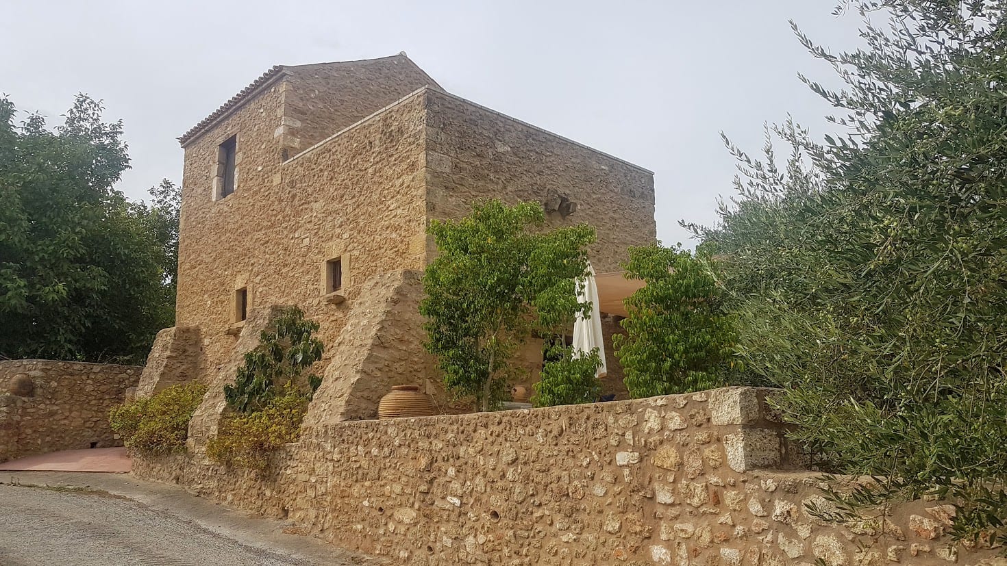 Converted stone tower in Mani