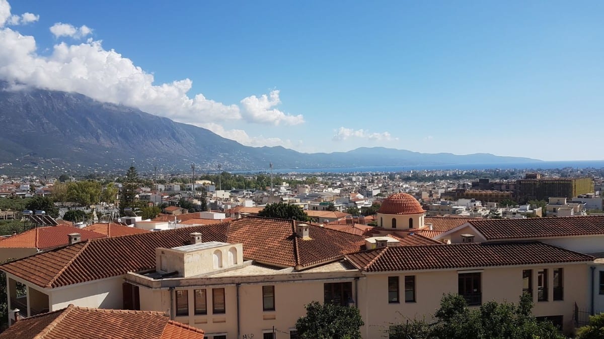 The view from Kalamata castle