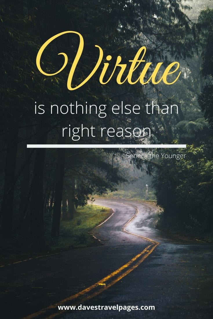 Seneca Quote: “Virtue is nothing else than right reason” – Seneca the Younger