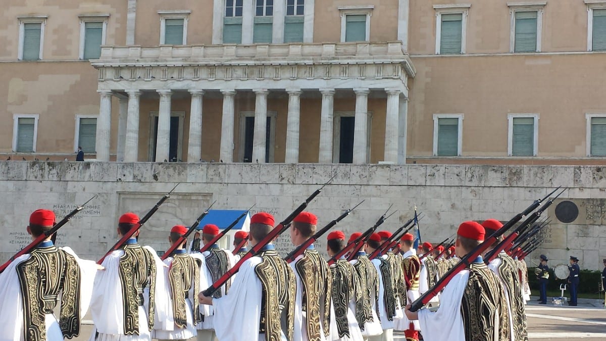 Changing of the Guard at Syntagma square in Athens