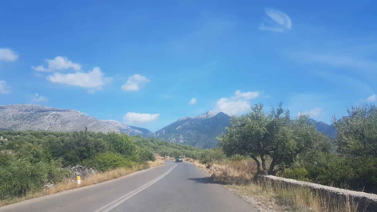 Driving quiet Greek roads