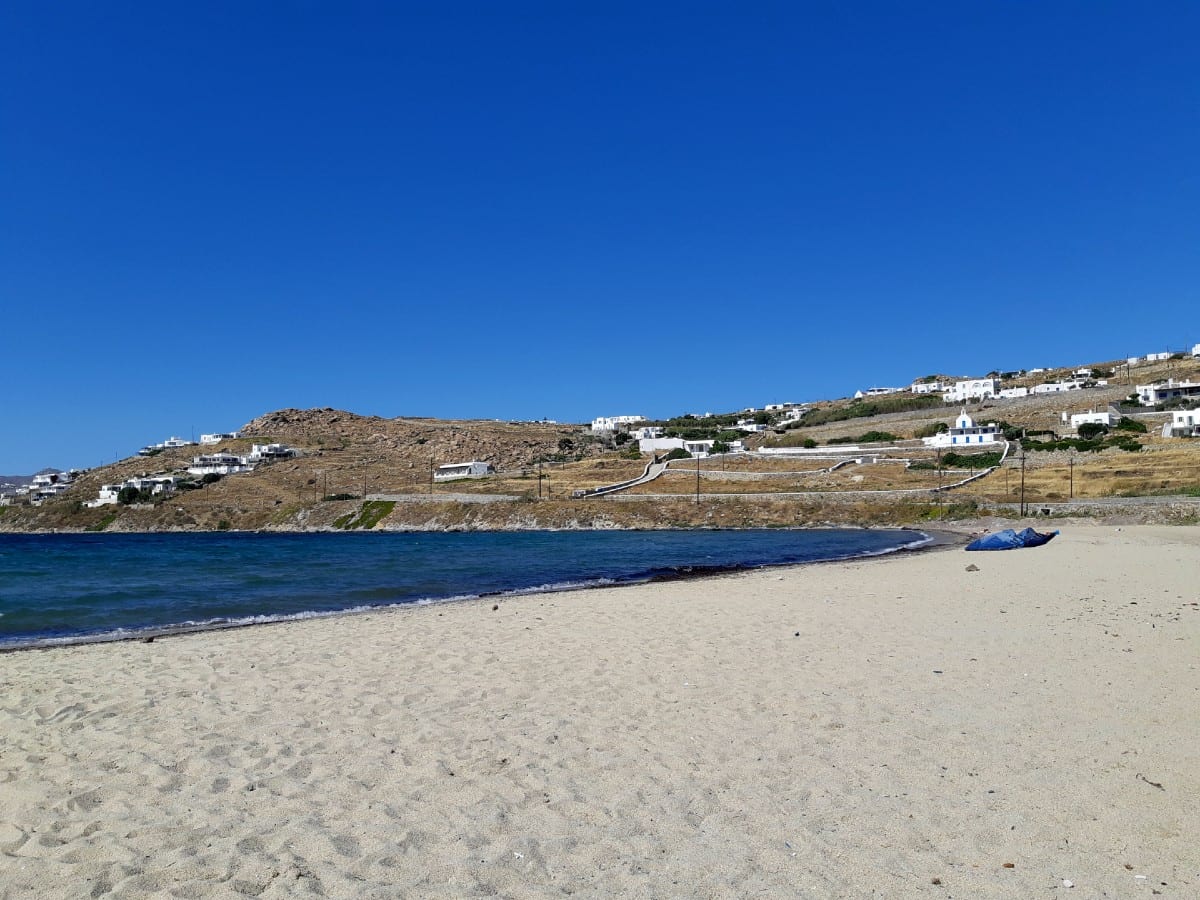 Korfos beach in Mykonos Greece