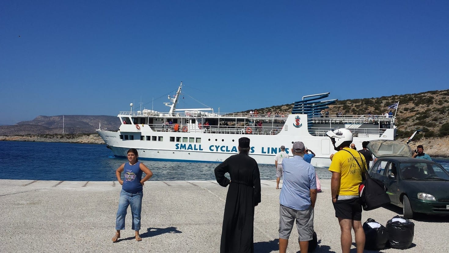 Small Cyclades Lines Ferry